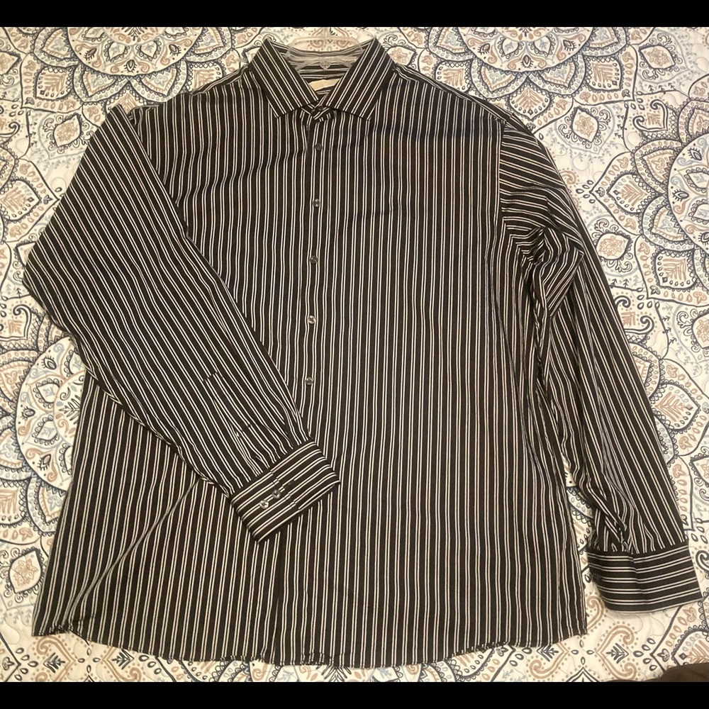 michael kors mens button down dress shirt